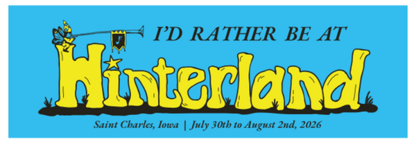 "I'd Rather Be at Hinterland" Bumper Sticker