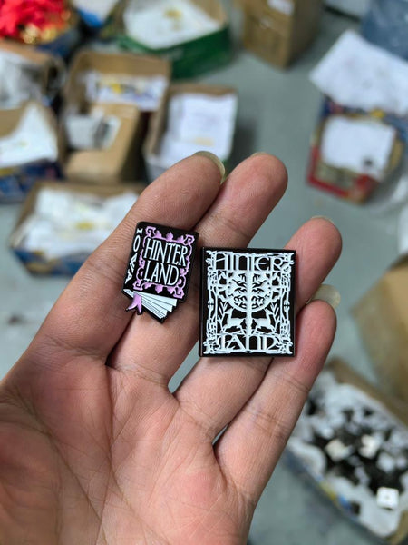 Enamel Book Pin