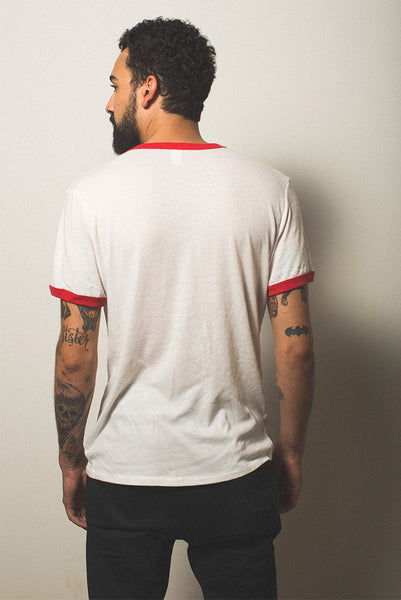 Red Ringer Tee